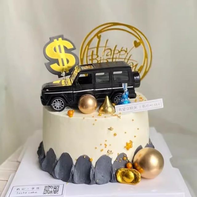 Car cake decoration ornaments Daben off-road vehicle engineering ...