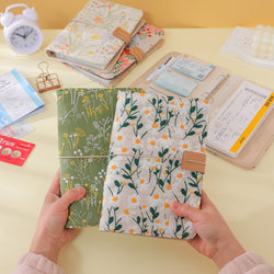 Fabric Loose-Leaf Ticket Storage Book for High-Speed Rail Tickets, Airline Tickets, Movie Tickets, Polaroid Photos, Concert Tickets, Collection Book for Tourist Attractions Ticket Stubs, Protective Cover, Travel Souvenir Album