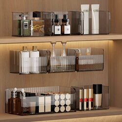 Mirror Cabinet Storage Box, Transparent Wall-Mounted Box in Bathroom Cabinet, Toilet Lipstick and Cosmetics Storage Rack
