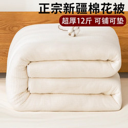 Quilt, Skin-Friendly Mattress Pad, Dormitory-Specific Spring and Autumn Quilt Pad, Double Bed Mattress, Thickened and Comfortable Bedding for Home Use