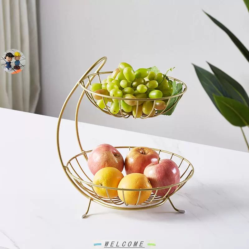 2-Tier Fruit Basket with Banana Hook Gourmet Basics Housewar-Taobao