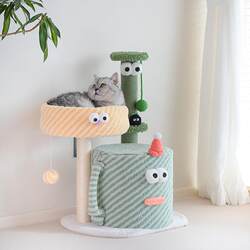 Small Monster Cat Climbing Frame, Cat House, Cat Tree, All-In-One Small Cat Stand, Cat Scratching Post, Cat Scratching Board, Specifically for Large Cats, Not Fast Shipping