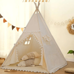 Children's Tent Indoor Playhouse Indian Tent Boys and Girls Baby House Small House Canvas Photo Props