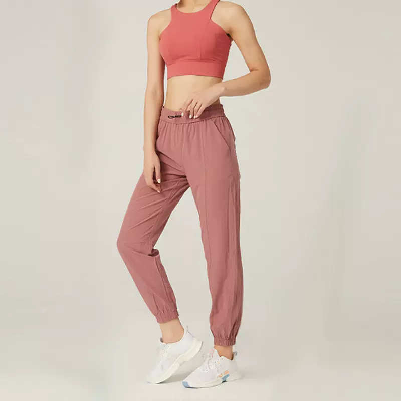 Fabric Drawstring Running Sport Joggers