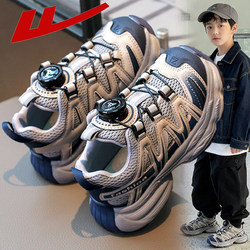 Pull-Back Boys' Sneakers 2025 Spring/Summer Hot-Selling Children's Breathable Running Dad Shoes for Boys Lightweight Soft Sole