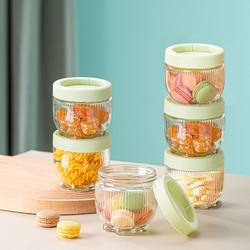 [6 Pieces] Cat Paw Glass Sealed Jars for Grains, Cereals, Dried Fruits, Food-Grade Storage Jars with Lids, Glass Jars