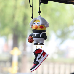 Chicken, You Are so Beautiful Car Pendant, Funny Ikun Little Black Character Figurine, Small Toy Car Ornament, Car Hanging Decoration