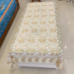 
European style fabric light luxury tea table cloth high-end sense pastoral lace home living room table cloth dining table cloth mesh dining table cloth