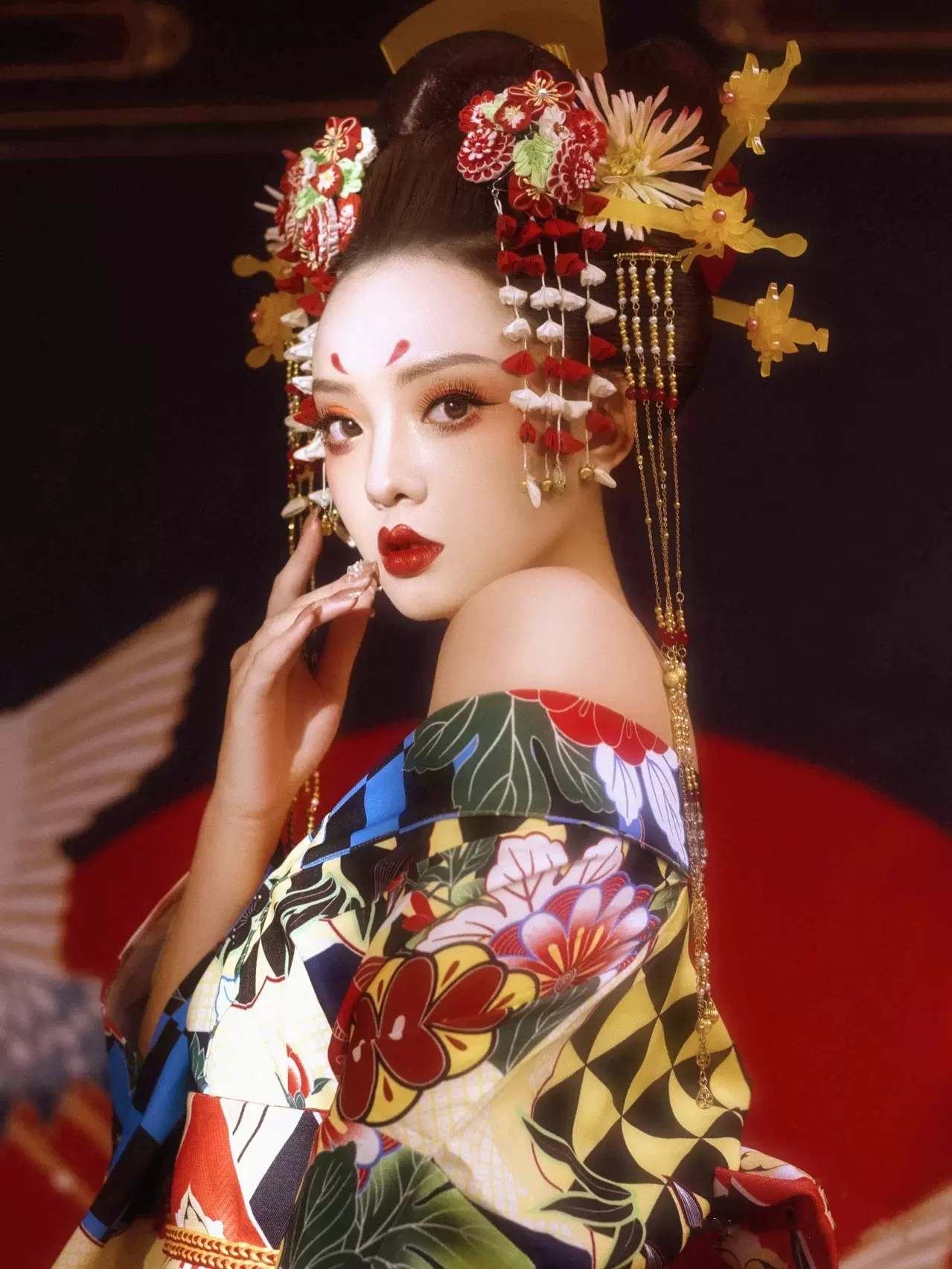 花魁写真日系和风和服装影楼拍摄夏季少女约拍艺伎配饰纯欲 花魁写真日系和风和服装影楼拍摄夏季少女约拍艺伎配饰纯欲