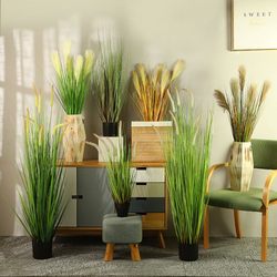 Simulated reed artificial reed grass fake plants shopping mall home decoration onion dog tail grass simulated green plants