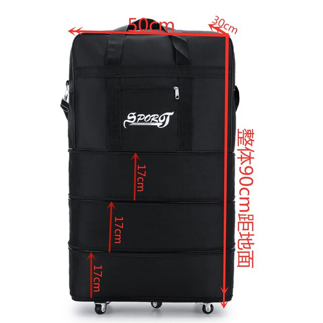 Suitcase 158 aviation aircraft checked bag large capacity study abroad universal wheel foldable large suitcase bag