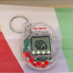 Pet Game Console, Feeding Elf Mini Electronic Animal, Nostalgic Pendant Machine, Childhood Toy Gift for Boys and Girls