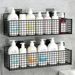 Wall-Mounted Triangular Storage Rack for Bathroom, Toilet, and Washbasin, No-Drill Installation