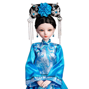Wa Zhi Lian 60cm costume doll Chinese style three -pointer DIY court concubine princess Gege girl toy set
