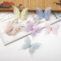 Curtain Decoration Accessories, Small Ornaments, Embellishments, Hanging Decorations, Sheer Curtains, Door Curtains, Pins, Brooches, Three-Layer Tulle, Butterfly