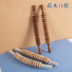 Massage Stick with Wolf Tooth Spikes, Roller Massage Tool for Back, Neck, Waist, Slimming Legs, Handheld Fascia Rolling Stick