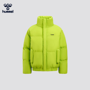 
HUMMEL Couple Cotton Clothes Men's 2025 Winter LOGO Printed Casual Warm Stand Collar Jacket