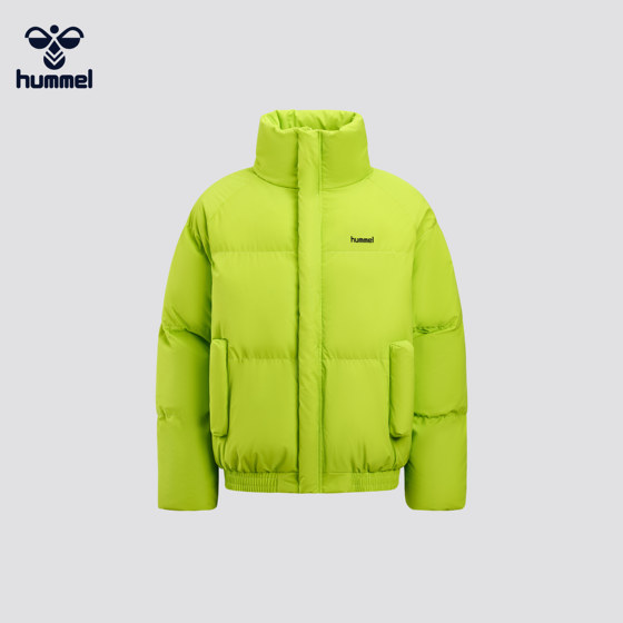 
HUMMEL Couple Cotton Clothes Men's 2025 Winter LOGO Printed Casual Warm Stand Collar Jacket