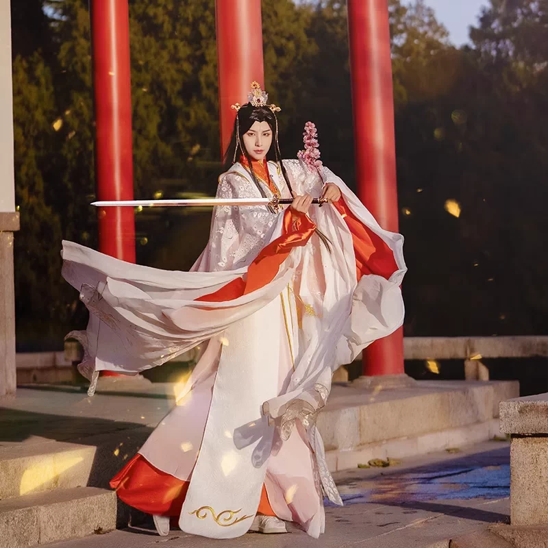 太子悅神謝憐cos服假髮鞋子頭冠面具天官賜福COSPLAY服裝全套-Taobao