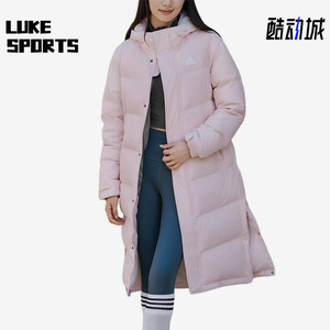 
Adidas/Adidas genuine hooded down jacket new women's light pink classic down jacket KQ5535