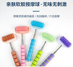 Six-Wheel Telescopic Extendable Roller Massage Brush Massager Stainless Steel Calf and Back Massager for Home Daily Use