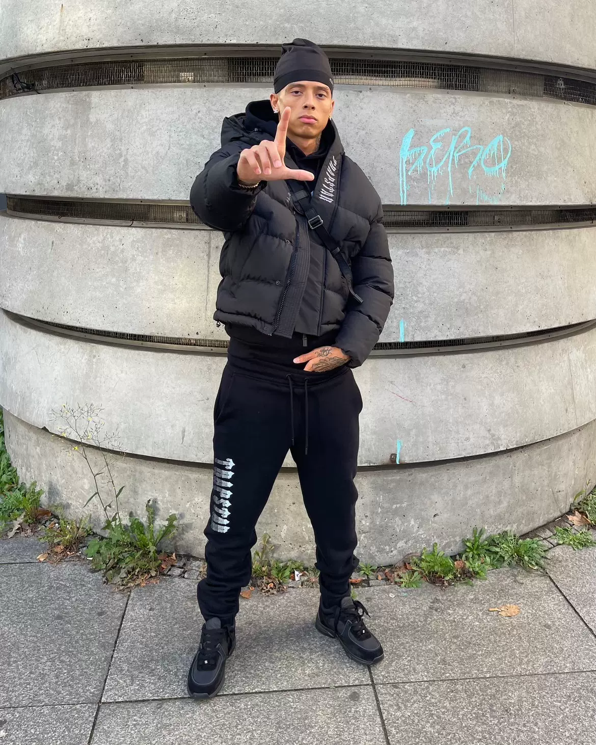自主原创Trapstar羽绒棉外套centralcee同款uk drill drip