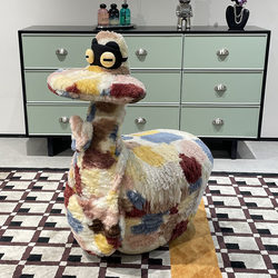 High-End Living Room Decoration Floor-Standing Large Ornament Housewarming Gift Novelty Creative Duck Chair for Moving