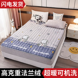 Flannel Mattress for Home Use, Double Bed Tatami Mat, Student Dormitory Single Soft Cushion, Blanket Mattress, Bed Pad