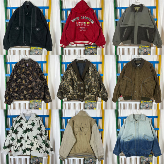 
vintage vintage jacket JK9 Hong Kong style Japanese daddy jacket retro Ami Kaji long-sleeved men's and women's baseball suit