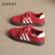 Daphne red moral training shoes women's autumn and winter shoes 2025 new sports shoes retro thick-soled commuter versatile sneakers