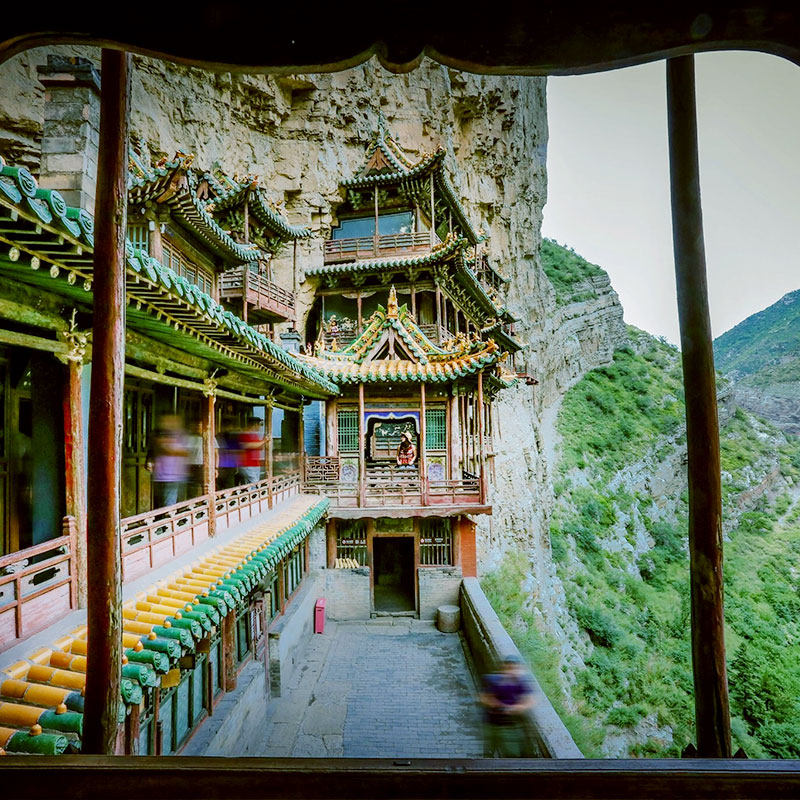 山西旅游 五台山大同平遥乔家大院壶口瀑布6日私家团 太原出发