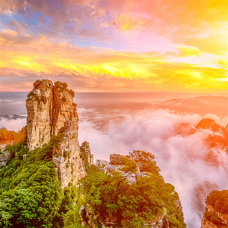 元旦太行2日游 保定白石山 清西陵-太行水镇 温泉 纯玩跟团游