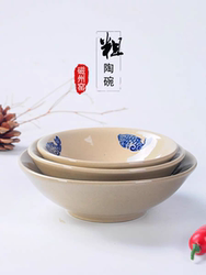 Old-Fashioned Clay Pot Bowl for Braised Pork, Nostalgic Antique-Style Fish Bowl, High-Temperature Resistant Ceramic Clay Bowl, Small Dish Bowl, Steaming Bowl, Special Bowl