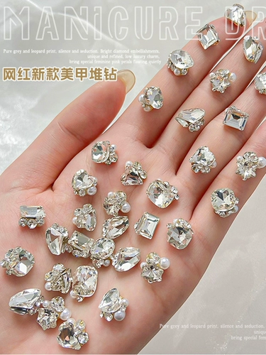 Лак для ногтей для маникюра со стразами, алмаз, аксессуар, готовый продукт