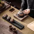 Giá tách trà Wujin đá trà đạo phụ kiện trà gia đình có giá để đồ đơn giản Kung Fu trà thoát lưu trữ phòng khách Phụ kiện bàn trà