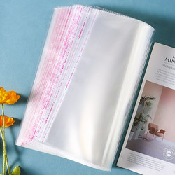 Opp Bag Transparent Self-Adhesive Bag Clothing Underwear Packaging Bag Jewelry Plastic Storage Ziplock Bag Sealed Bag 30*40