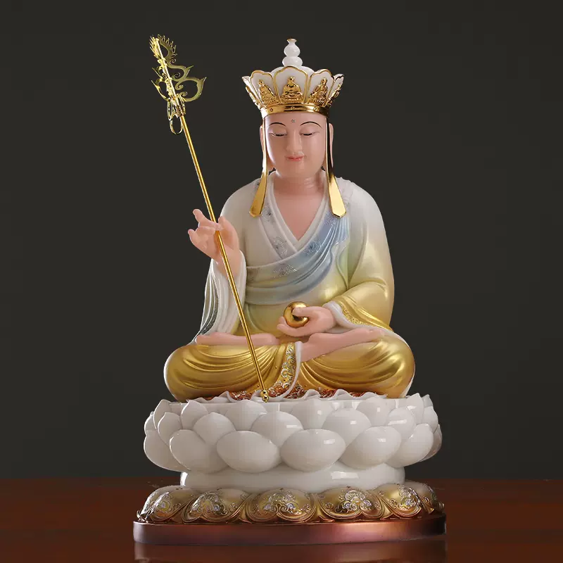 銅器九華山地蔵王仏像 装飾品 工芸品 美術品 置物