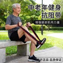 Resistance Band for Muscle Growth, Digital Resistance Band for Middle-Aged and Elderly People, Leg Stretching Elastic Band, Thigh Muscle Strength Training Equipment
