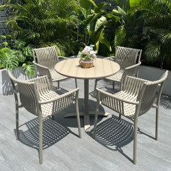 Internet-Famous Milk Tea Shop Cafe Commercial Folding Outdoor Patio Table and Chairs Garden Terrace Balcony Leisure Table and Chair Set