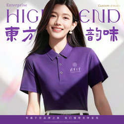 High-End Polo Shirts with Custom Logo Printing for Companies, Collared Workwear, Cultural Shirts, Ice Silk Short-Sleeved T-Shirts, Work Clothes