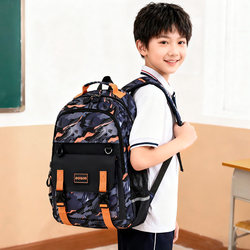 Edison Schoolbag for Primary School Boys, New Large-Capacity Backpack for Junior High School Students, Burden-Reducing, Spine-Protecting, Lightweight Student Backpack