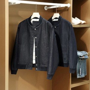 
Over 10,000! High-end old money style! Indigo denim wash! Autumn men's and women's pilot denim jackets