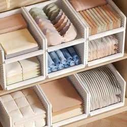 Wardrobe Partition Shelf Storage Organizer, Drawer-Style Clothing Organizer, Dormitory Closet Storage Box, Pull-Out