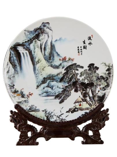 景徳鎮セラミック装飾皿 - 鍾馗仏 - 新中国スタイル