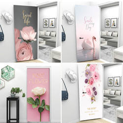 Nordic Bedroom Decorative Stickers for Wardrobe, Bathroom, and Door Renovation, Full Sheet Self-Adhesive Glass Decals