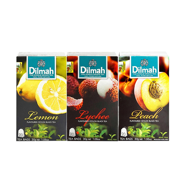 20包迪尔玛Dilmah进口荔枝柠檬蜜桃红茶