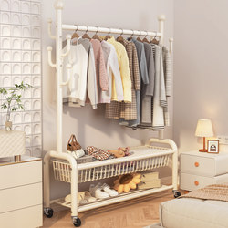 Floor-Standing Clothes Rack for Bedroom, Home Use Indoor Simple Coat Rack, Clothes Hanger at the End of the Bed for Evening Clothes