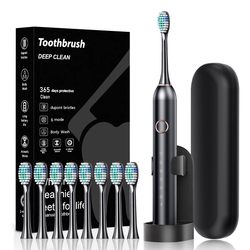 Foreign Trade Export Electric Toothbrush for Adults, Fully Automatic Deep Cleaning, Rechargeable Soft Bristle Brush, Tooth Cleaner for Men and Women, Couples