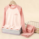 
Children's home clothing Developer thermal underwear suit autumn clothes and autumn pants boys and girls double-sided hair-padded bottoming shirt autumn and winter