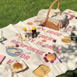 Spring Outing Picnic Mat, Portable Outdoor Picnic Cloth, Waterproof Beach Mat, Lawn Mat, Camping Mat, Foldable and Thickened